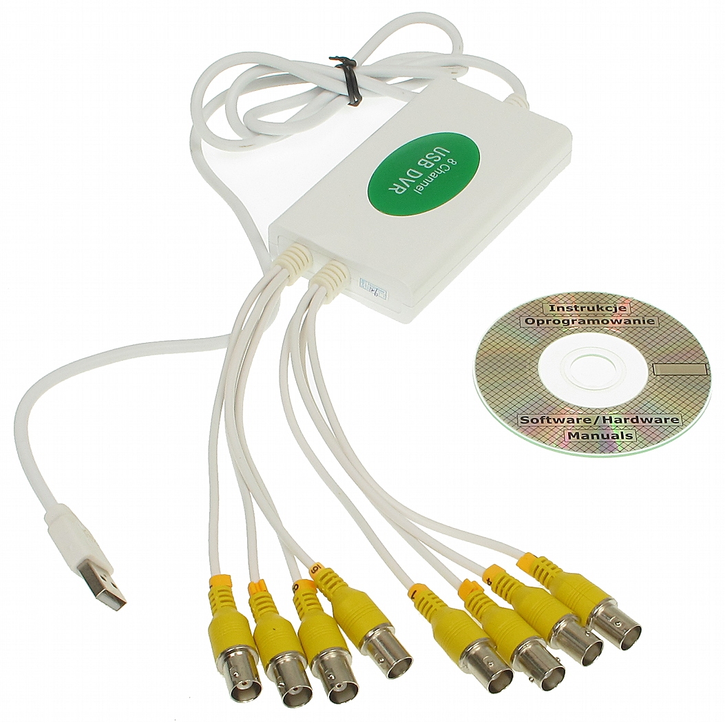 Tilmeld fabrik blive irriteret USB VIDEO CARD DVR-USB/8F 12 FPS + SOFTWARE - Video Recording Cards - Delta