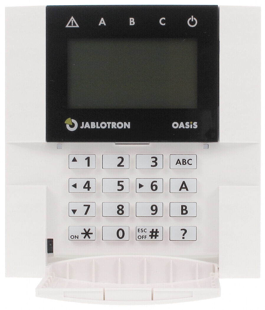 Jablotron OASIS JA-81E-RGB Hard-wired keypad in white 