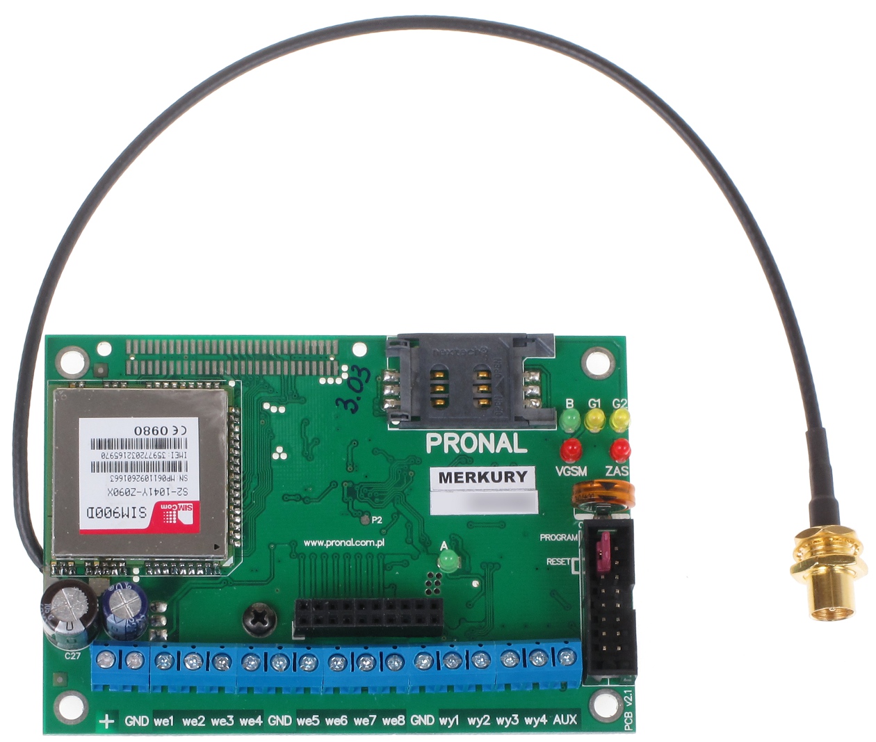 GSM COMMUNICATION MODULE LT-MERKURY PRONAL - Communication Modules - Delta