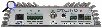 OPTISK MODTAGERAPPARAT OFT 111 RX 1x VIDEO 1x AUDIO RS 485 ALARM