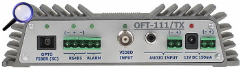 TRANSMITTER VIDEO OPTIC OFT 111 TX 1x VIDEO 1x AUDIO RS 485 ALARM