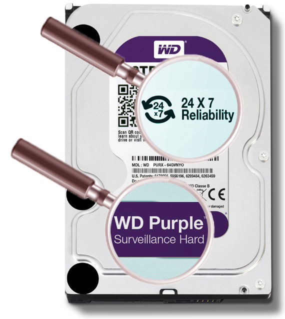 HDD FOR DVR HDD-WD30PURX 3TB 24/7 WESTERN DIGITAL - HDDs - Delta