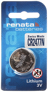 LITHIUM BATTERY BAT CR2477N RENATA