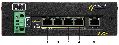 Switch PoE DS 54 5 PORTS PULSAR