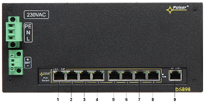 POE SWITCH WITH BATTERY BACKUP DSB 98 9 PORT PULSAR