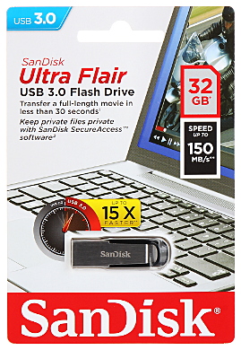 CHIAVETTA USB FD 32 ULTRAFLAIR SANDISK 32 GB USB 3 0 SANDISK