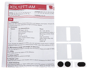 OUTDOOR PIR AND MICROWAVE DUAL DETECTOR XDL12TTAM1 PYRONIX