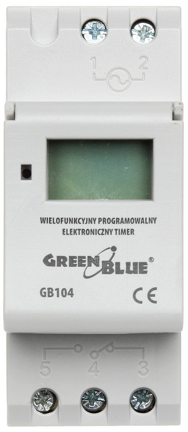 PROGRAMMABLE ELECTRONIC TIME SWITCH GB-104 - 230V AC - Delta