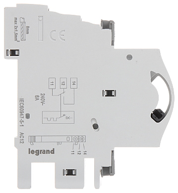 AUXILIARY CONTACT LE 406250 FOR THE LEGRAND DEVICES OF THE TX3 DX3 FR300 FRX300 FRX400 SERIES LEGRAND