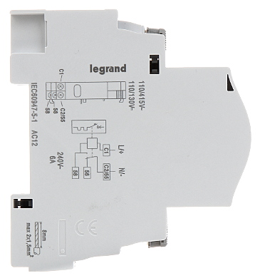 SHUNT TRIP LE 406278 FOR THE LEGRAND DEVICES OF THE TX3 DX3 FR300 FRX300 FRX400 SERIES LEGRAND