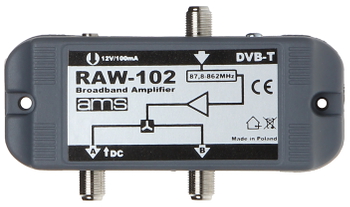 AMPLIFICATOR CATV RAW 102 9 12 dB