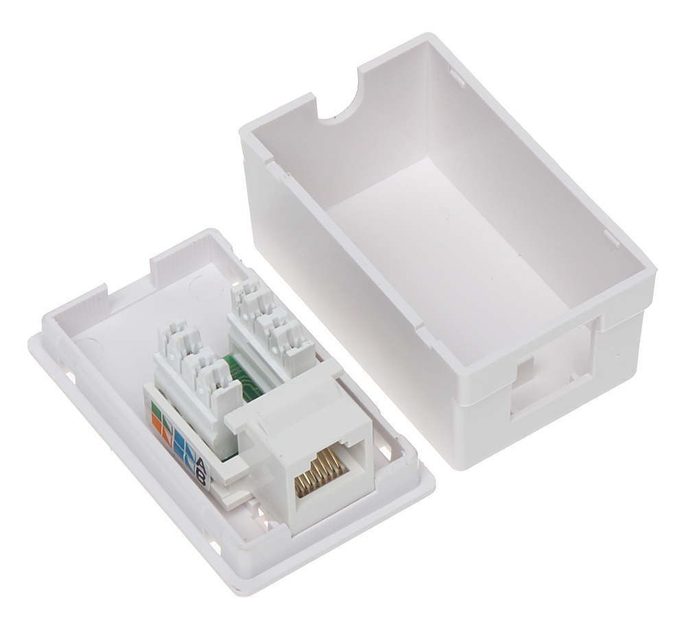 END-OF-LINE OUTLET RJ45-G1 - LAN and Telephone - Delta