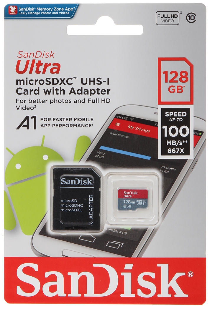 POMNILNA KARTICA SD-MICRO-10/128-SAND microSD UHS-I, S... - Pomnilniške  kartice - Delta