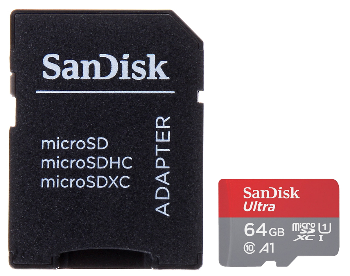 MINNEKORT SD-MICRO-10/64-SAND UHS-I, SDXC 64 GB SANDISK - Minnebrikker og  minnekort - Delta