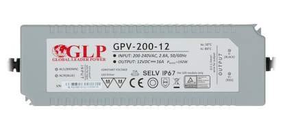 SWITCHING ADAPTER 12V 16A GPV