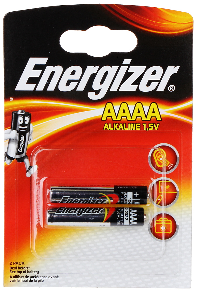 ALKALINE BATTERY BAT-AAAA*P2 1.5 V (AAAA) ENERGIZER - Alkaline batteries -  Delta