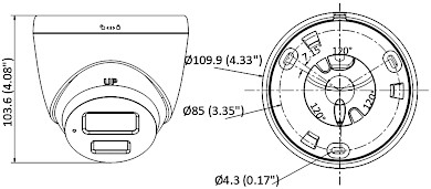 TELECAMERA IP DS 2CD1347G0 L 2 8mm C ColorVu 4 Mpx Hikvision