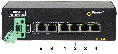 Switch PoE DS 64 6 PORTERS PULSAR