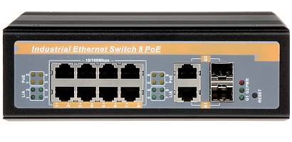 INDUSTRI LE POE SWITCH GTS P1 10 82G 10 POORTS 2 x SFP