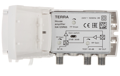 AMPLIFIER WITH ACTIVE RETURN CHANNEL HA 129R65 TERRA