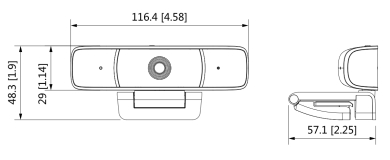 WEBCAM USB HAC UZ3 Z A 0360B ENG 1080p 3 6 mm DAHUA