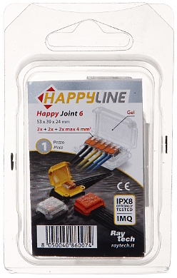 SCATOLA DI GIUNZIONE GELBOX HAPPY JOINT 6 IP68 RayTech