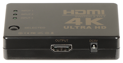 STIKALO HDMI SW 3 1 IR 4K