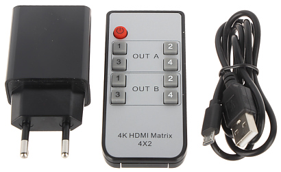 SWITCH HDMI SW 4 2 MATRIX