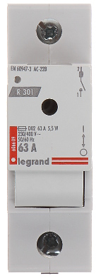 BRYTARE MED S KRING LE 606609 ENFAS 63 A D02 LEGRAND