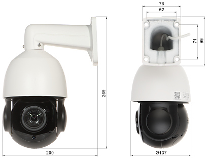 IP SPEED DOME CAMERA OUTDOOR OMEGA 51P18 8P 5 Mpx 5 35 96 3 mm