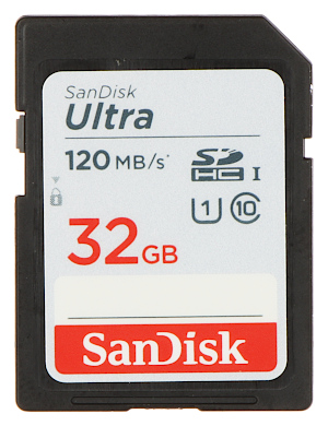 MEMORY CARD SD 10 32 SAND UHS I SDHC 32 GB SANDISK