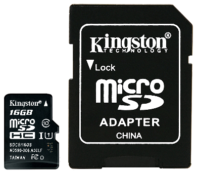 GEHEUGENKAART SD MICRO 10 16 KING UHS I SDHC 16 GB KINGSTON