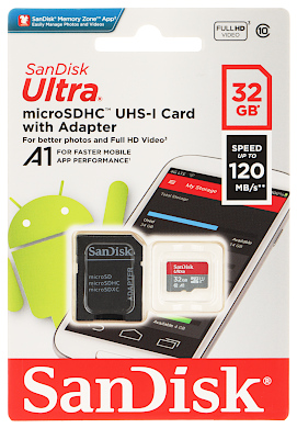 CARD DE MEMORIE SD MICRO 10 32 SAND UHS I SDHC 32 GB SANDISK