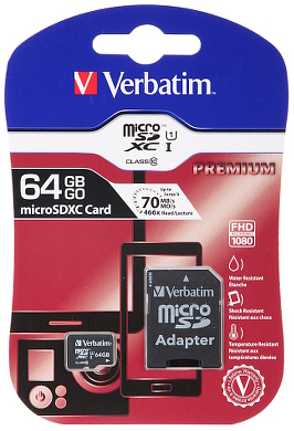 CART O DE MEM RIA SD MICRO 10 64 VERB UHS I SDXC 64 GB VERBATIM