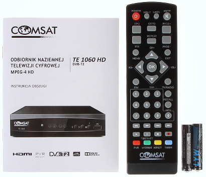 HD DVB T DVB T2 DIGITAL RECEIVER TE 1060 HD COM
