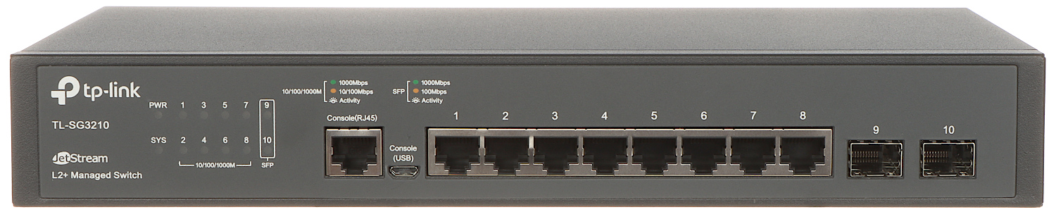 Par Marques: Switch administrable niveau 2 10 ports Gigabit 2 x SFP  TL-SG3210