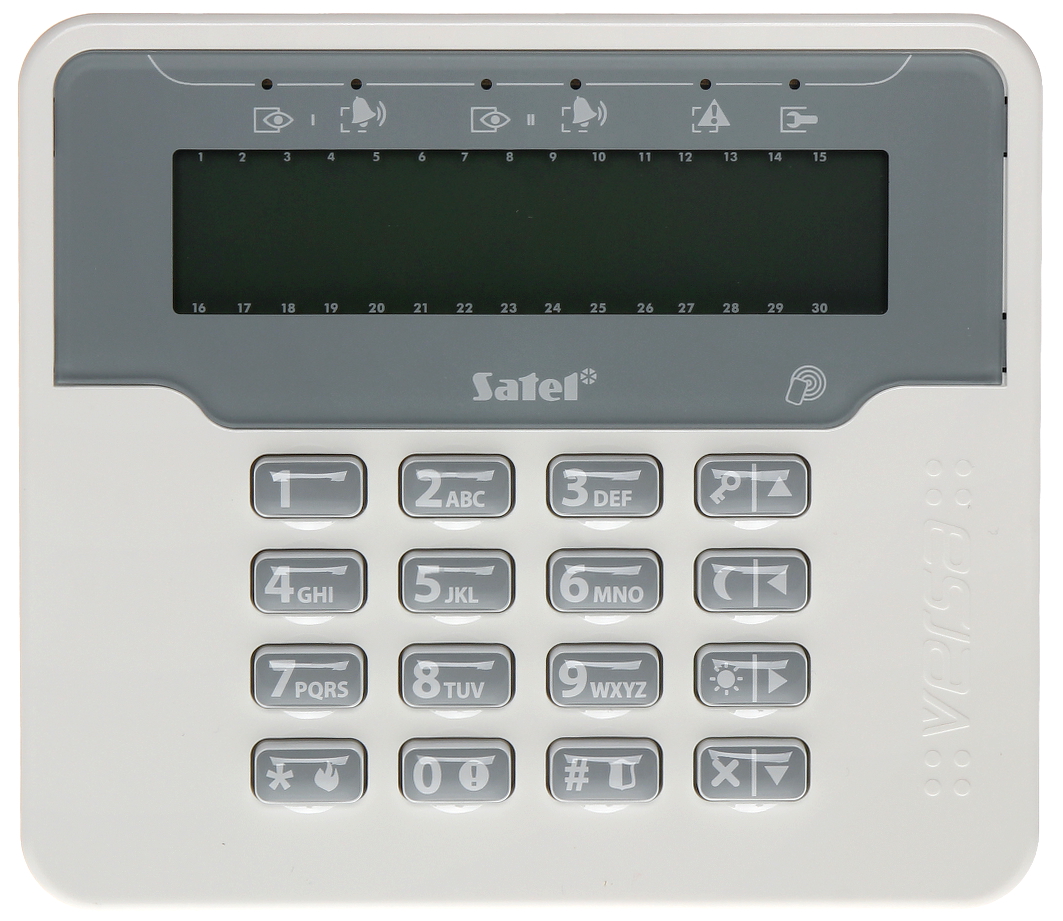 WIRELESS KEYBOARD WITH RFID VERSA-KWRL2 ABAX/ABAX2 SATEL - Keypads with  Alphanumeric Display - Delta