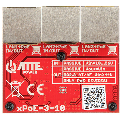 Switch PoE XPOE 3 10 3 PORTAS ATTE