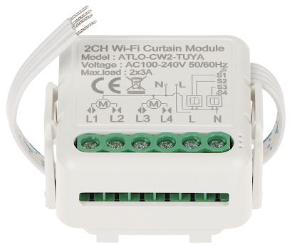 DUAL SMART CONTROLLER FOR ROLLER SHUTTERS ATLO CW2 TUYA Wi Fi Tuya Smart