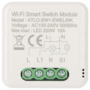 SLIMME CONTROLLER VOOR LEDVERLICHTING ATLO SW1 EWELINK Wi Fi eWeLink