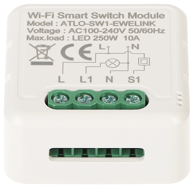 CONTR LEUR D CLAIRAGE LED INTELLIGENT ATLO SW1 EWELINK Wi Fi eWeLink