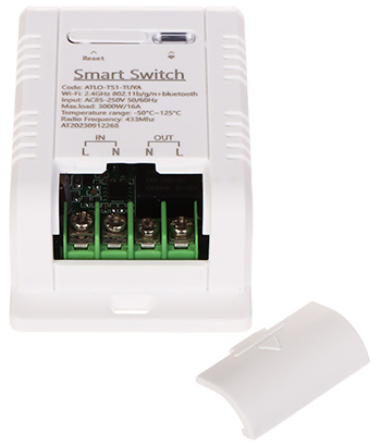 SMART SWITCH WITH TEMPERATURE MEASUREMENT ATLO TS1 TUYA Wi Fi Tuya Smart