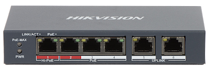 POE SWITCH DS 3E1106HP EI 4 POORTS Hikvision