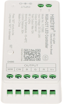 LED LYSSTYRING FUT039S 2 4 GHz RGBCCT RGBWW 12 24 V DC MiBOXER Mi Light