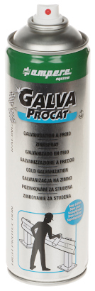 COLD GALVANIZATION SPRAY GALVA PROCAT SPRAY 500 ml SUPER GLOSS AMPERE