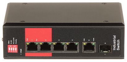 INDUSTRI LE POE SWITCH GTX P1 5 41GSFP 4 POORTS SFP