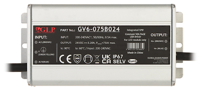 SWITCHING ADAPTER GV6 24V 3 2A