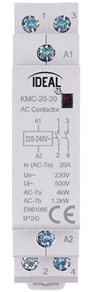 CONTACTOR MODULAR KMC 20 20 20 A 230 V AC IDEAL