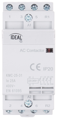 CONTACTOR MODULAR KMC 25 31 25 A 400 V AC IDEAL