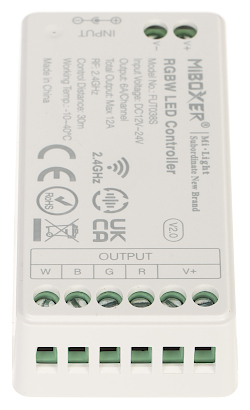 CONTROLADOR DE ILUMINA O LED LED RGBW WC RF2 2 4 GHz RGBW 12 24 V DC MiBOXER Mi Light
